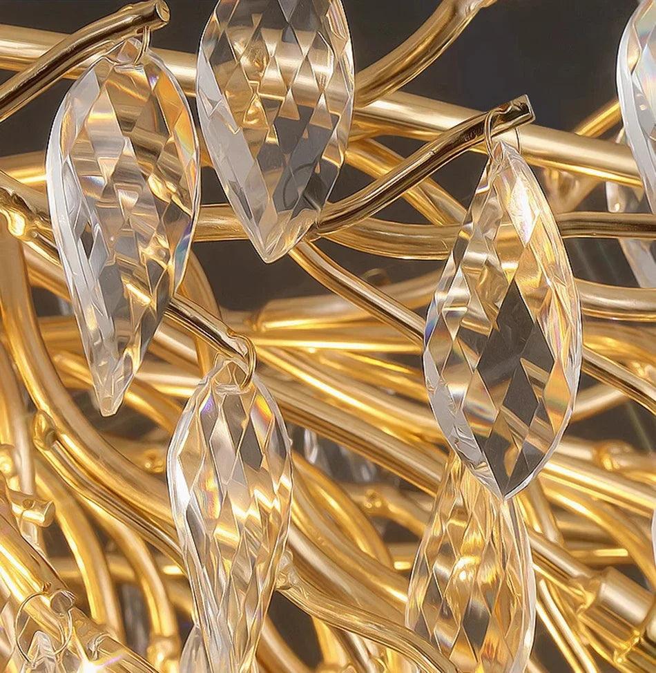 Crystal Chandelier with Branched Roots