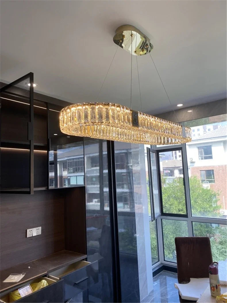 Mobius Crystal Rings Chandelier