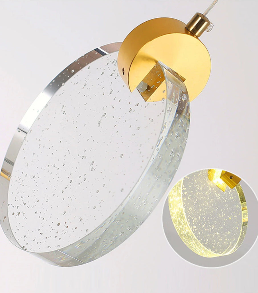 Starry Sky Crystal LED Staircase Chandeliers