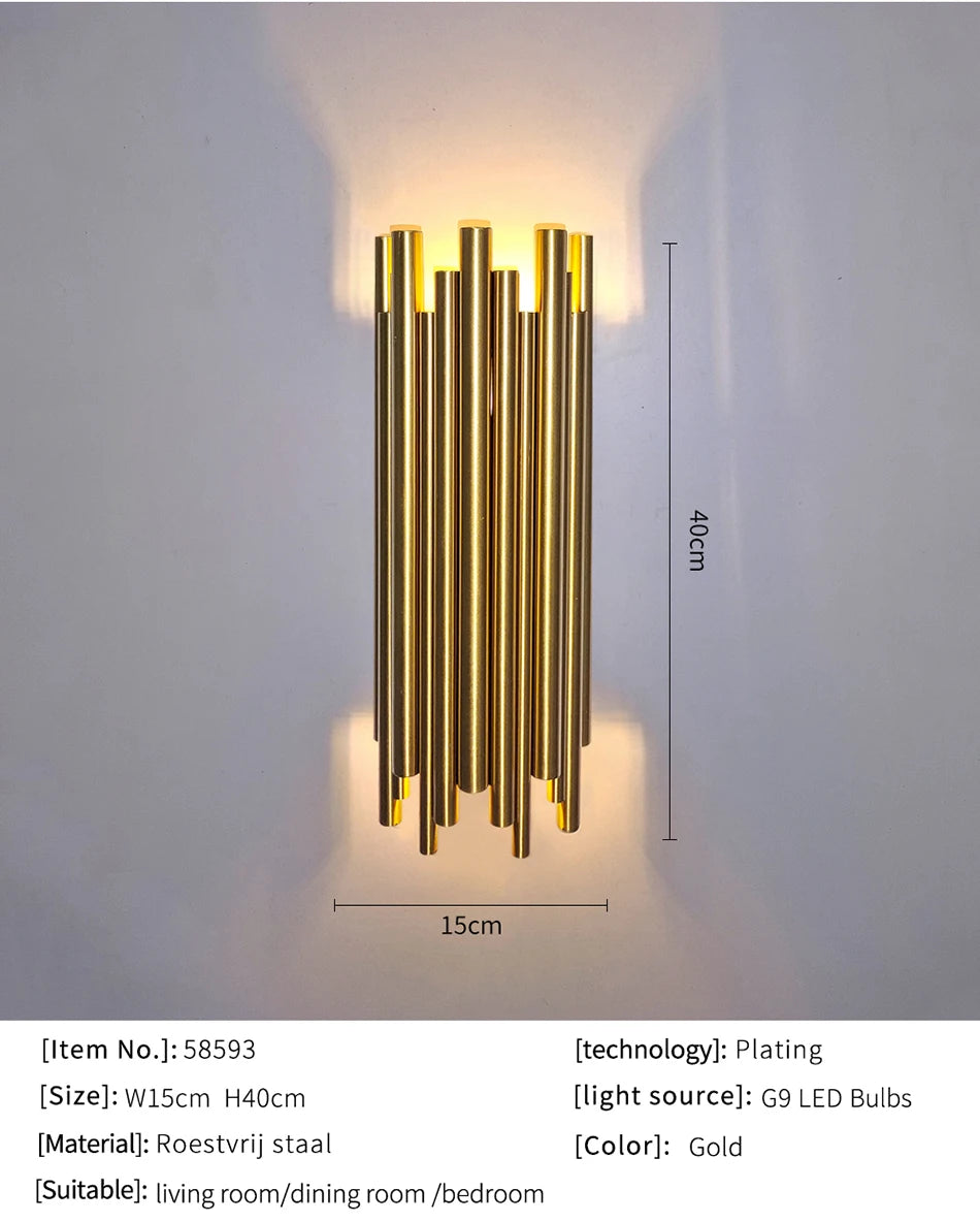 Brudeck Luxury Gold Wall Lamp