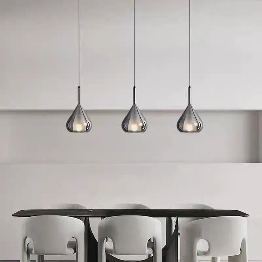 VINITTI Smoky Gray Glass Pendant lights