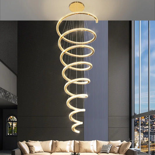 Spiral Design LED Chandelier