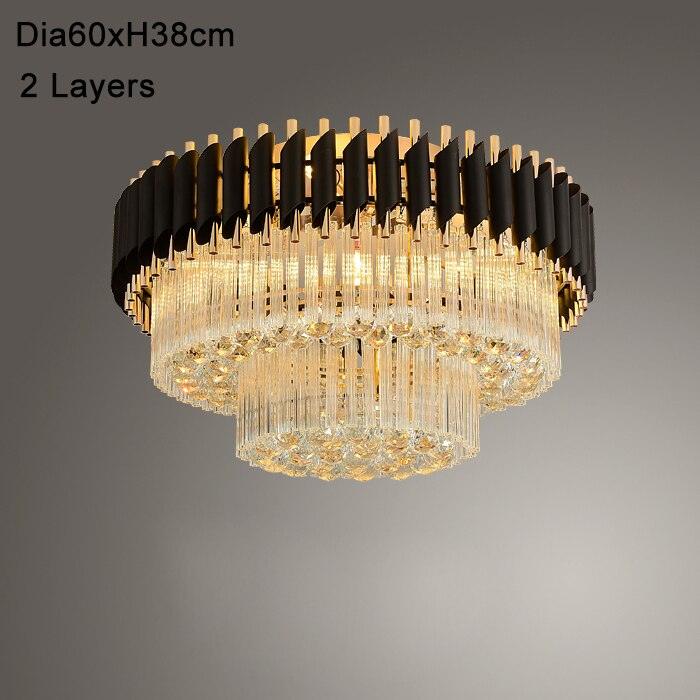 Aryk - Black Round Crystal Chandelier - Creating Coziness