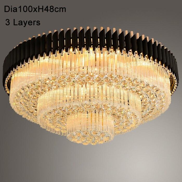 Aryk - Black Round Crystal Chandelier - Creating Coziness