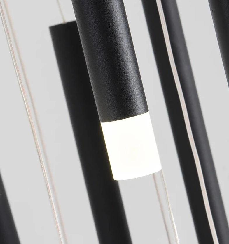 Linear Cluster Elongated Cylindrical LED Modern Pendant Light Chandelier - Creating Coziness