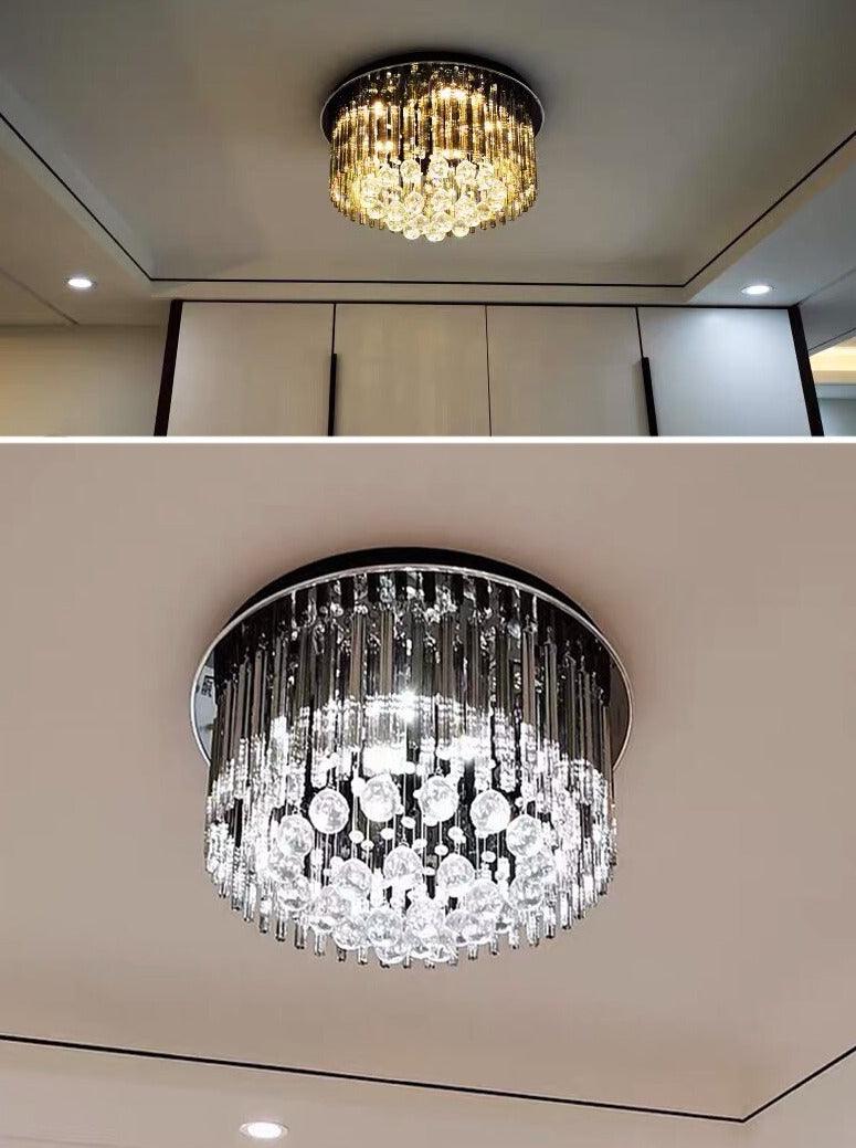 Monika - Crystal Ceiling Chandelier - Creating Coziness