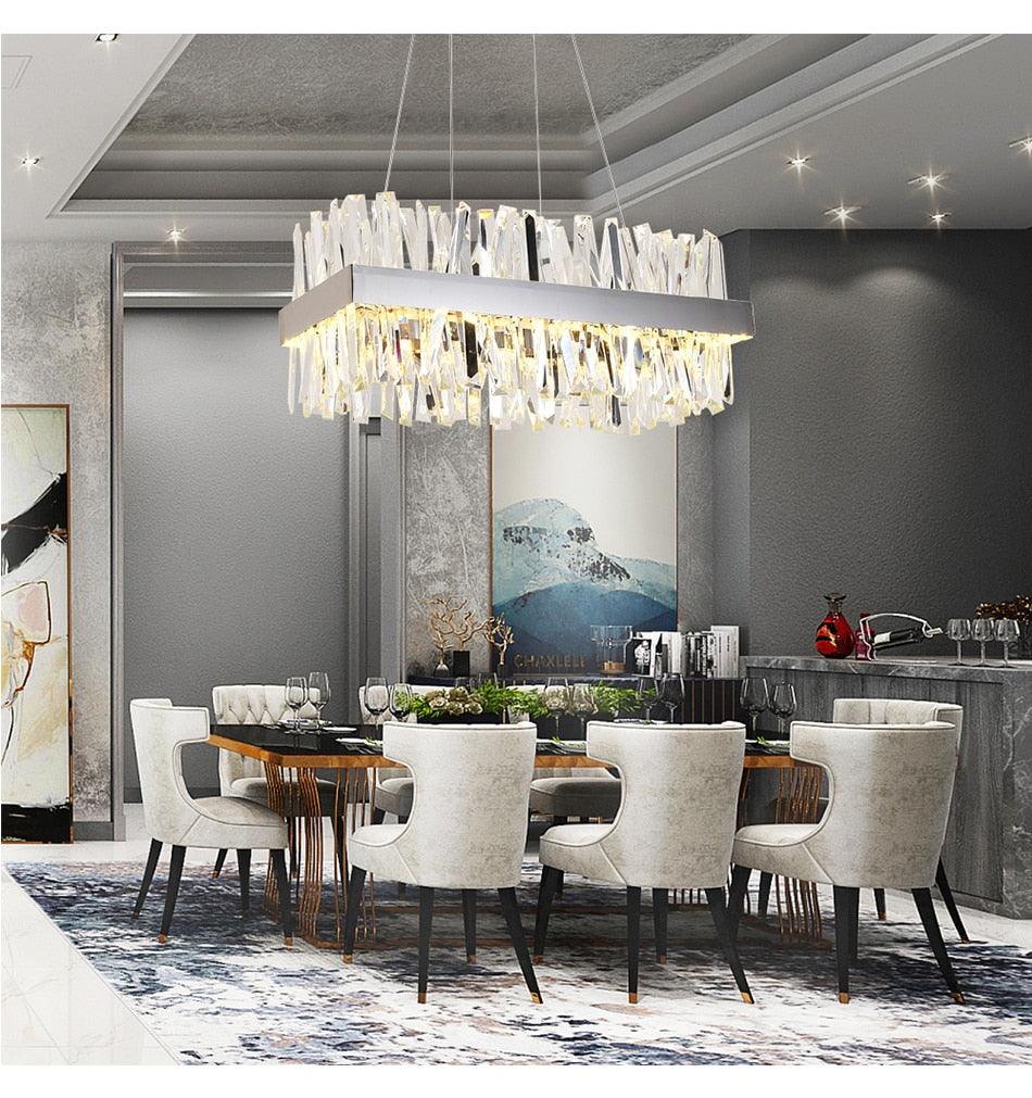 Akira Crystal Chandelier - Creating Coziness