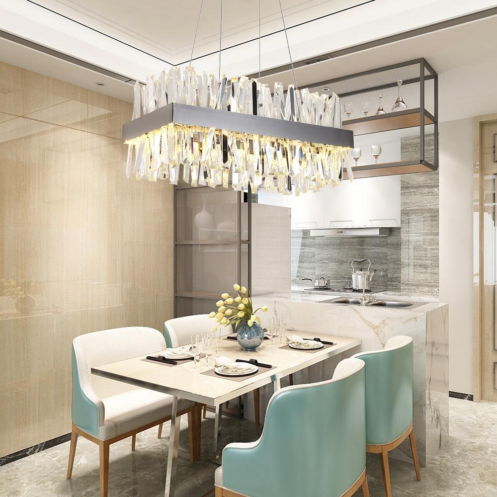 Akira Crystal Chandelier - Creating Coziness
