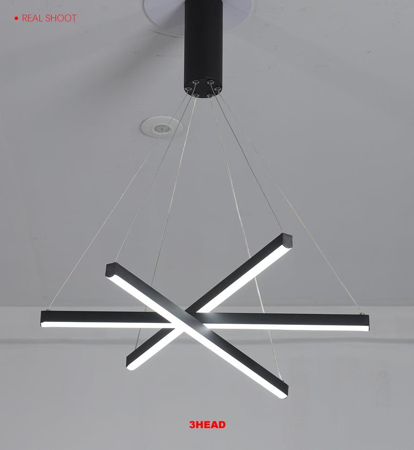Linear Aluminum Chandelier - Creating Coziness