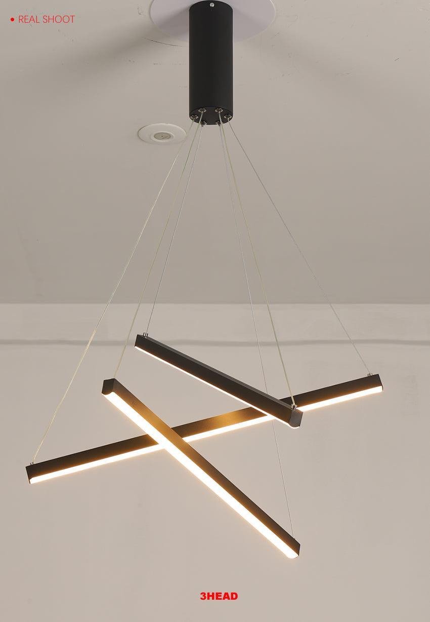 Linear Aluminum Chandelier - Creating Coziness