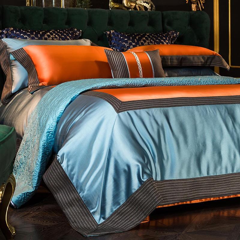Vintage Luxury Silky Satin Cotton Duvet cover set - Creating Coziness