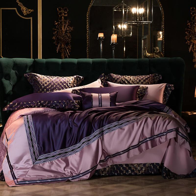 Vintage Luxury Silky Satin Cotton Duvet cover set - Creating Coziness
