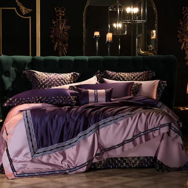 Vintage Luxury Silky Satin Cotton Duvet cover set - Creating Coziness