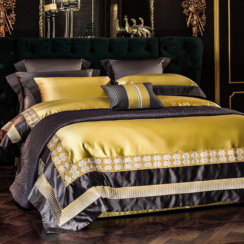 Vintage Luxury Silky Satin Cotton Duvet cover set - Creating Coziness