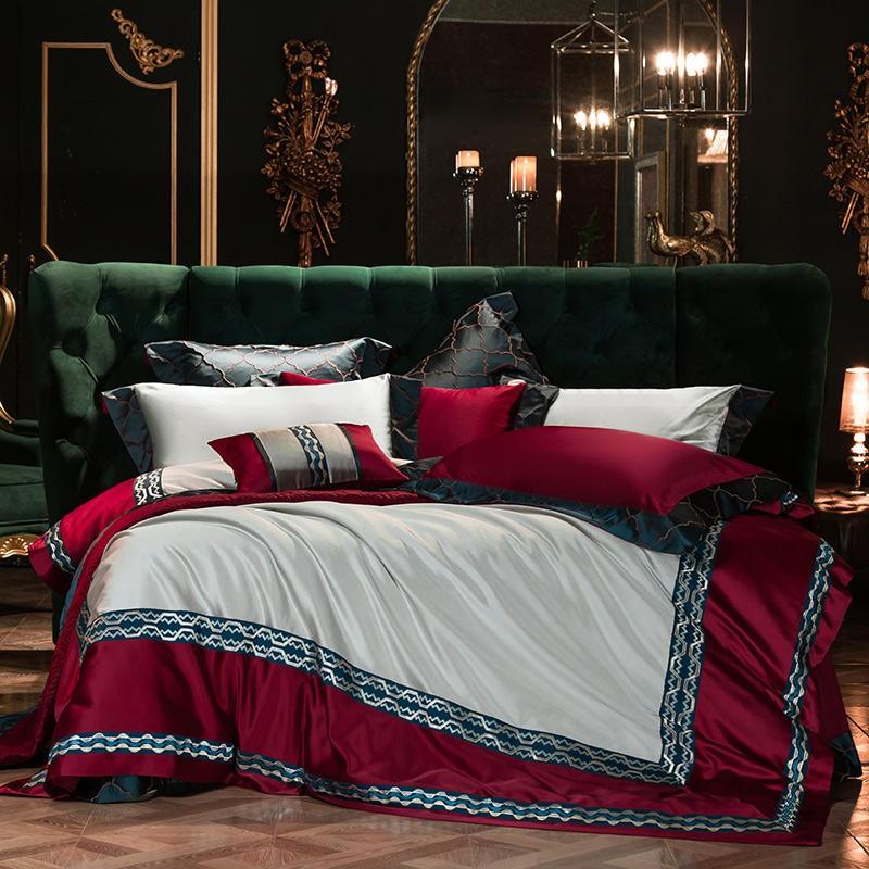 Vintage Luxury Silky Satin Cotton Duvet cover set - Creating Coziness