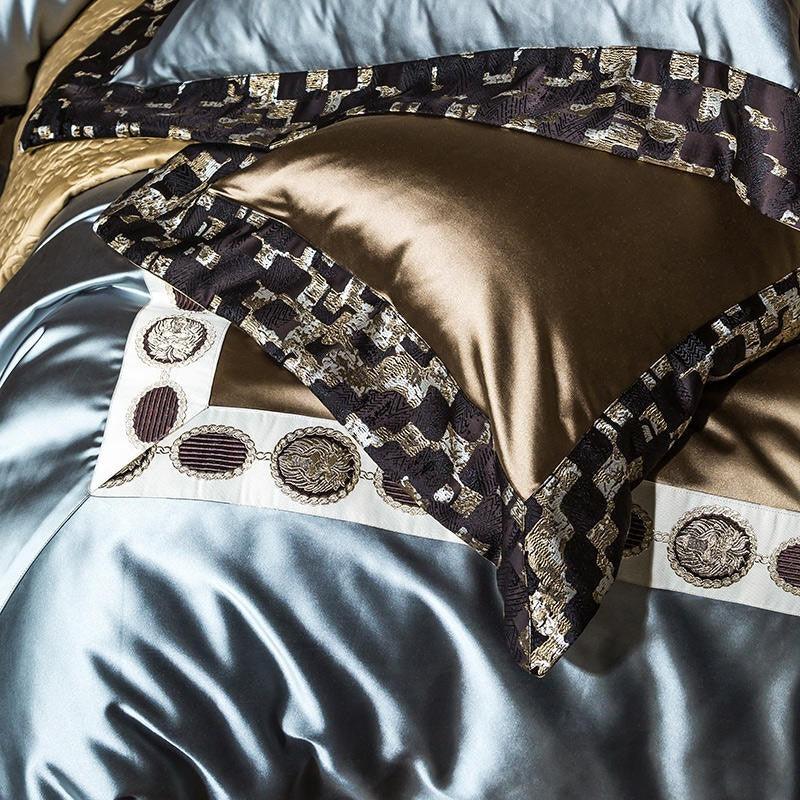 Vintage Luxury Silky Satin Cotton Duvet cover set - Creating Coziness