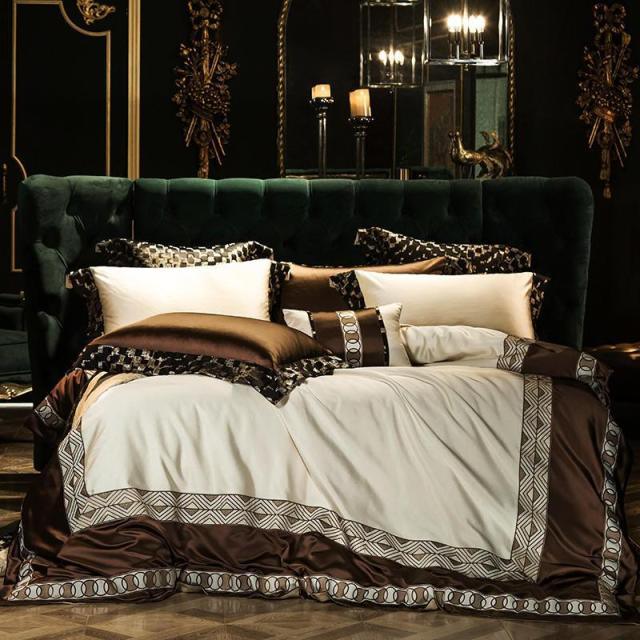 Vintage Luxury Silky Satin Cotton Duvet cover set - Creating Coziness