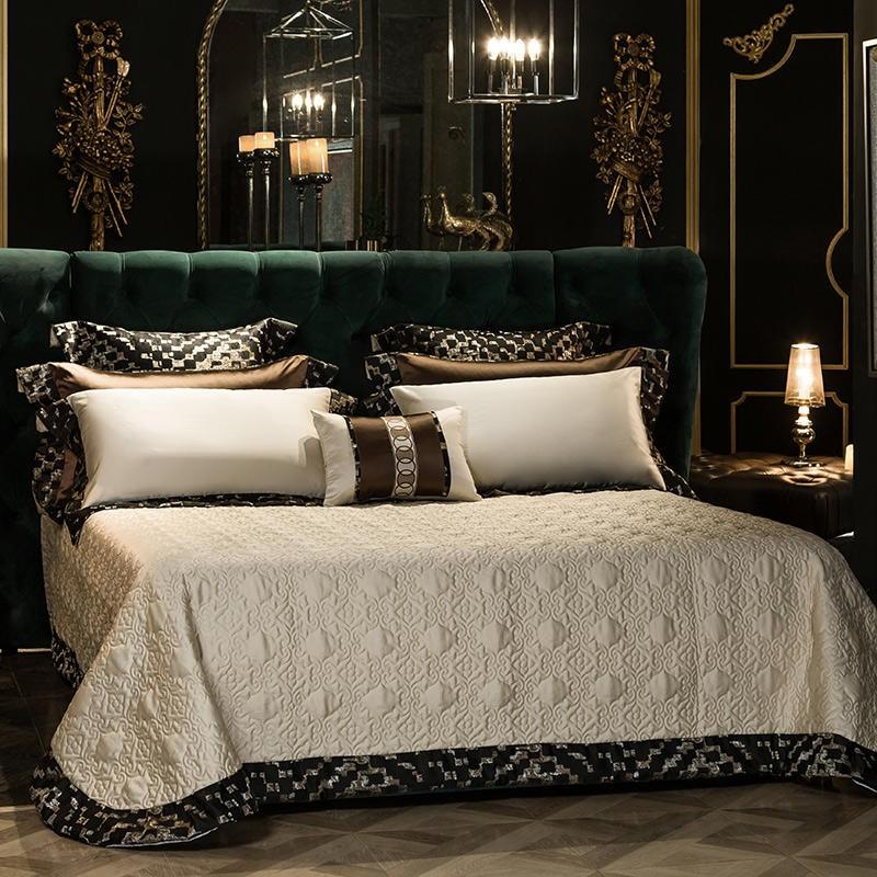 Vintage Luxury Silky Satin Cotton Duvet cover set - Creating Coziness