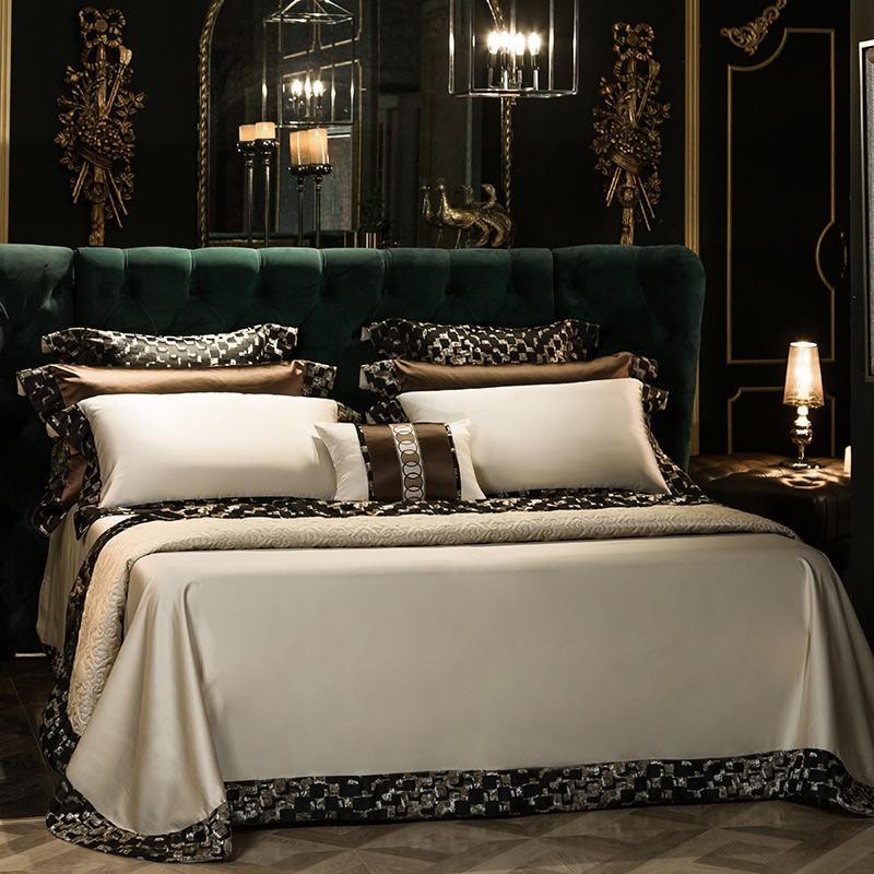 Vintage Luxury Silky Satin Cotton Duvet cover set - Creating Coziness