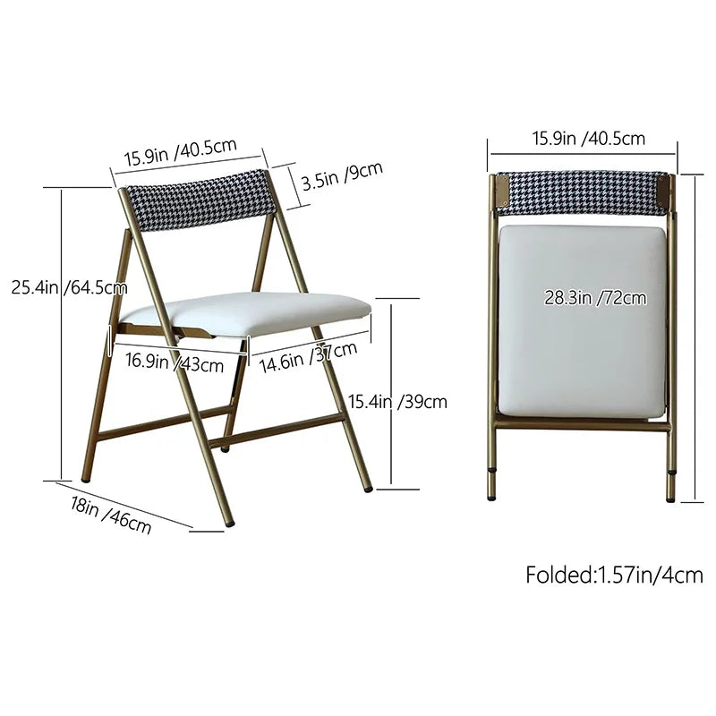 Movable Folding Dining Table with Storage Rack and 2 Drawers Extendable Versatile Kitchen Table and Metal Folding Dining Chairs