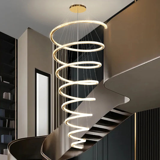 Spiral Design LED Chandelier