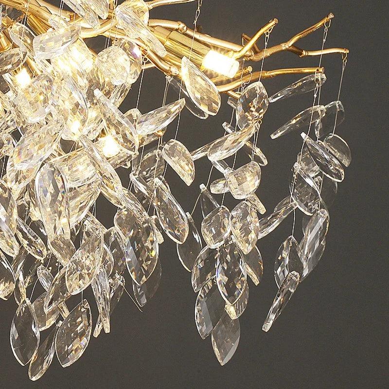 Crystal Chandelier with Branched Roots