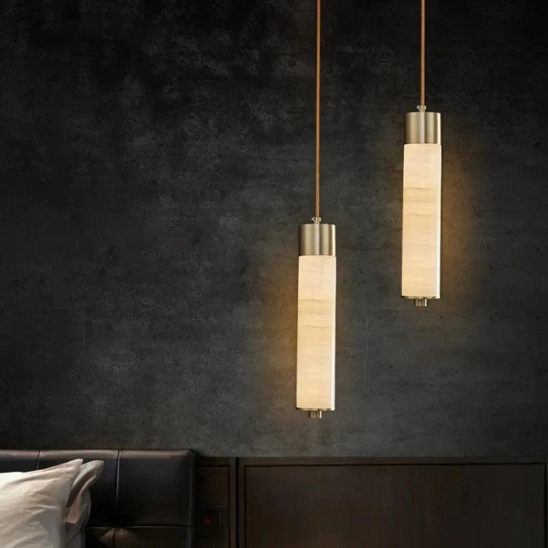 Marble Color Copper Pendant Light