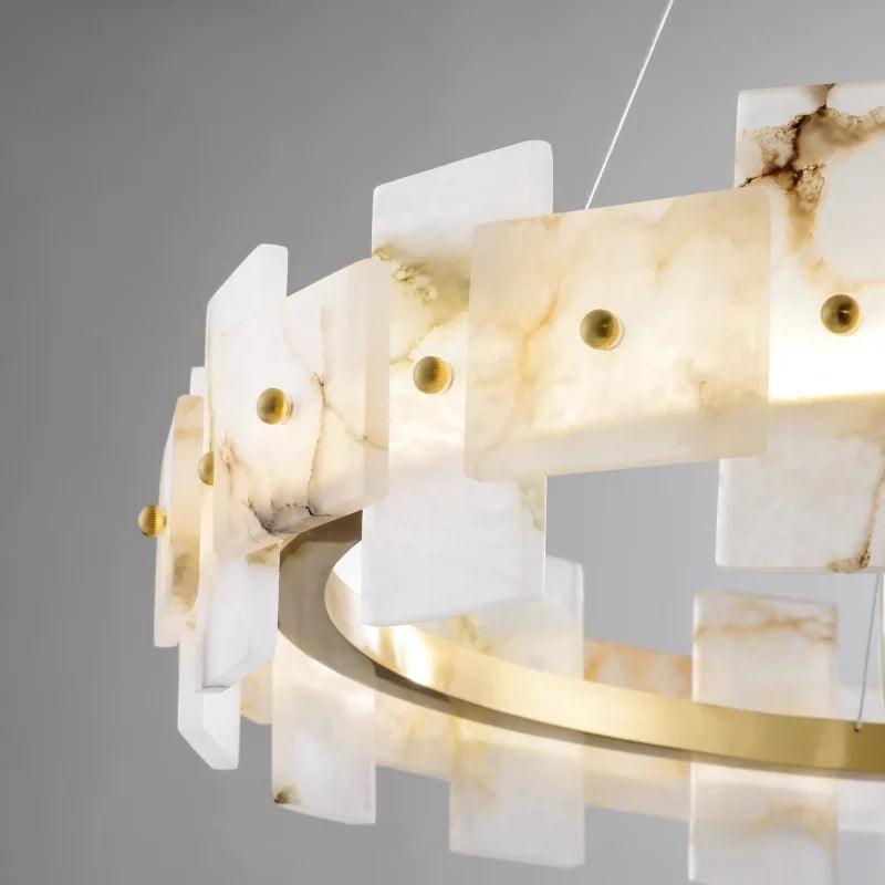 Agatha Copper Marble Chandelier