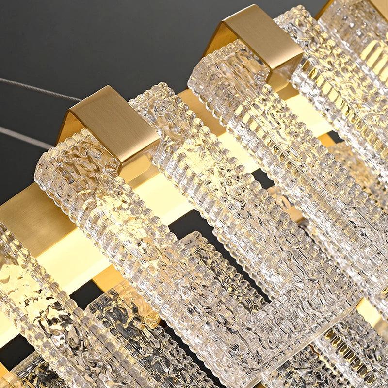 LIA Round Design Gold LED Chandelier