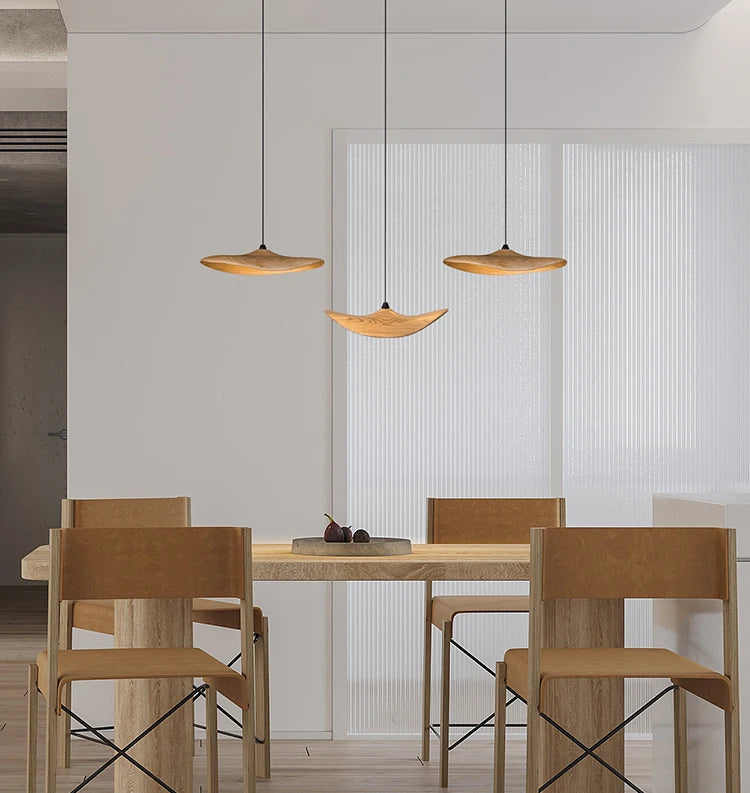 Designer Wooden Shade Chandelier