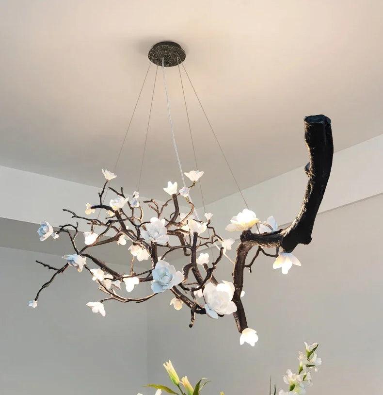 Copper Plum Branch Chandelier Luxury Home Decor.