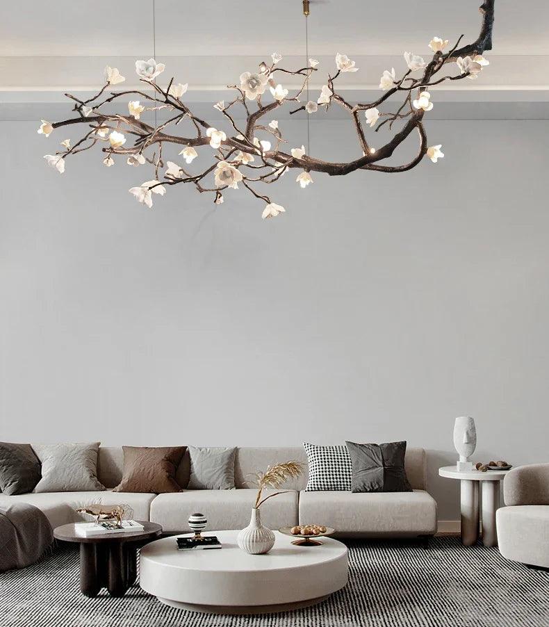 Copper Plum Branch Chandelier Luxury Home Decor.