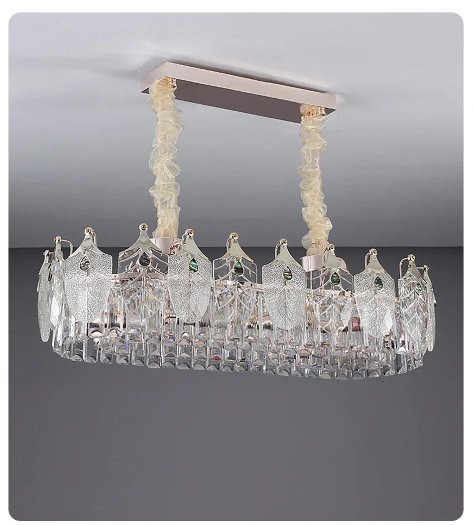 Royal Gold Luxury Led Crystal Chandelier