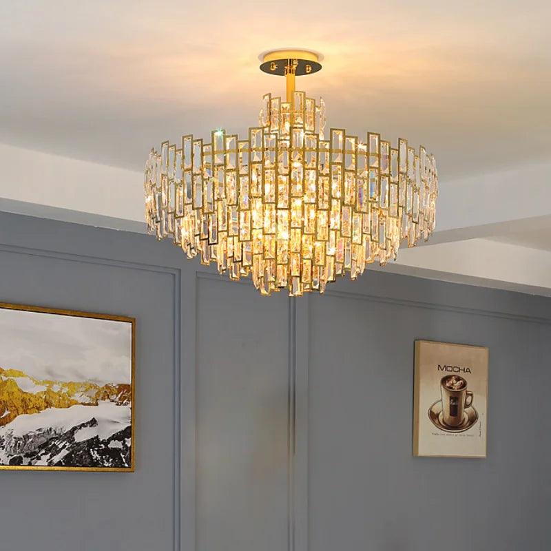 Gold Art Chandelier