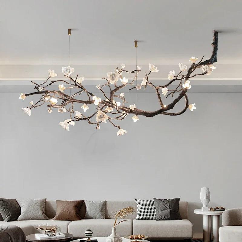 Copper Plum Branch Chandelier Luxury Home Decor.