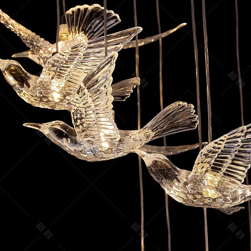 Bird Design LED Chandelier
