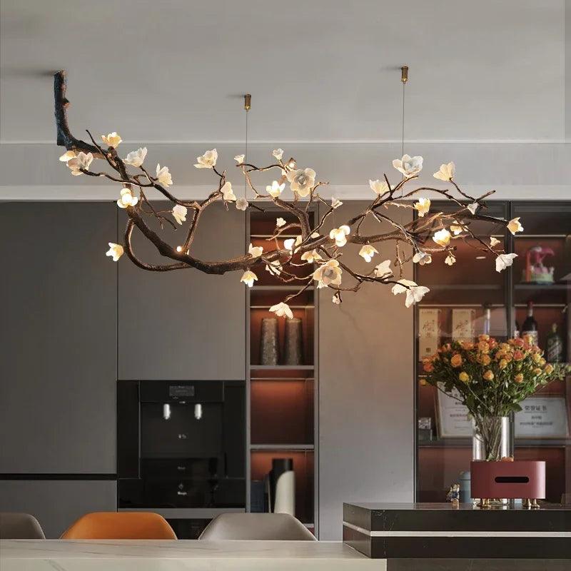 Copper Plum Branch Chandelier Luxury Home Decor.