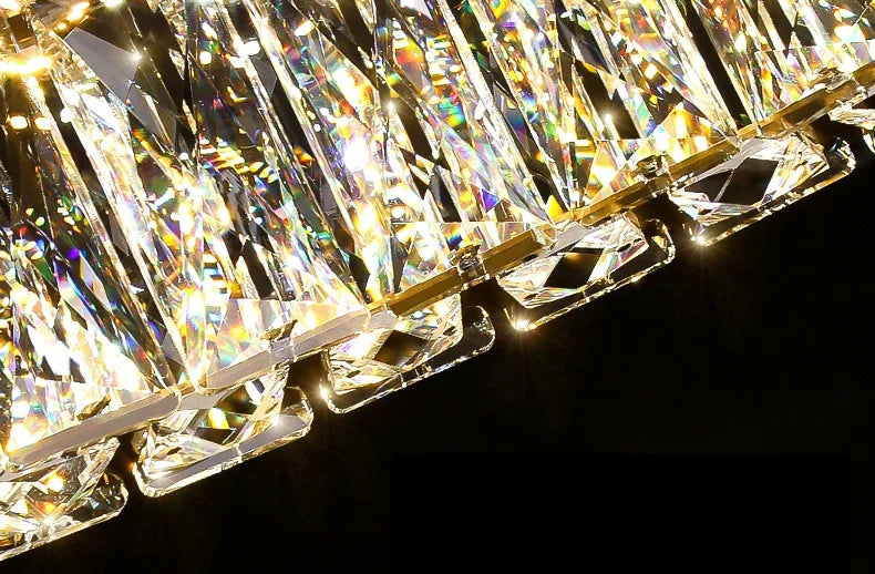 Mobius Crystal  Rings Chandelier
