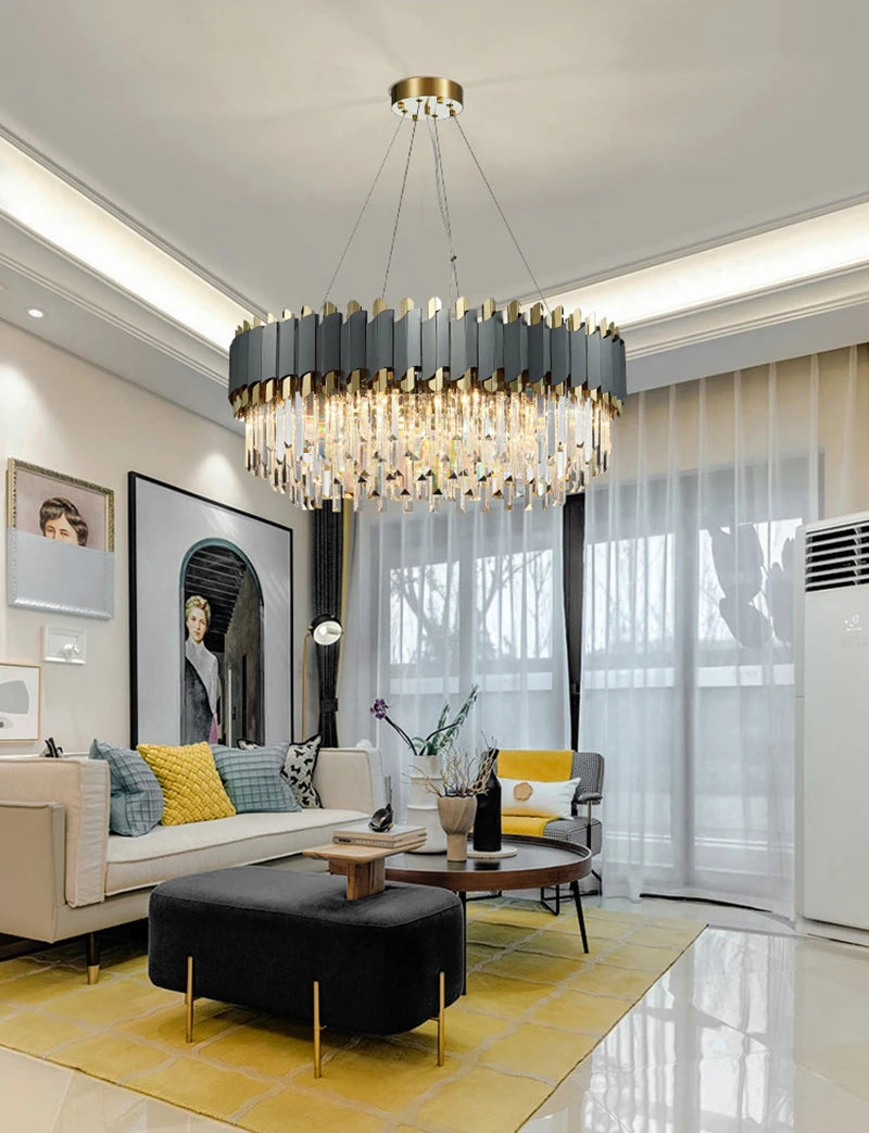 Amanda Contemporary Crystal Chandelier