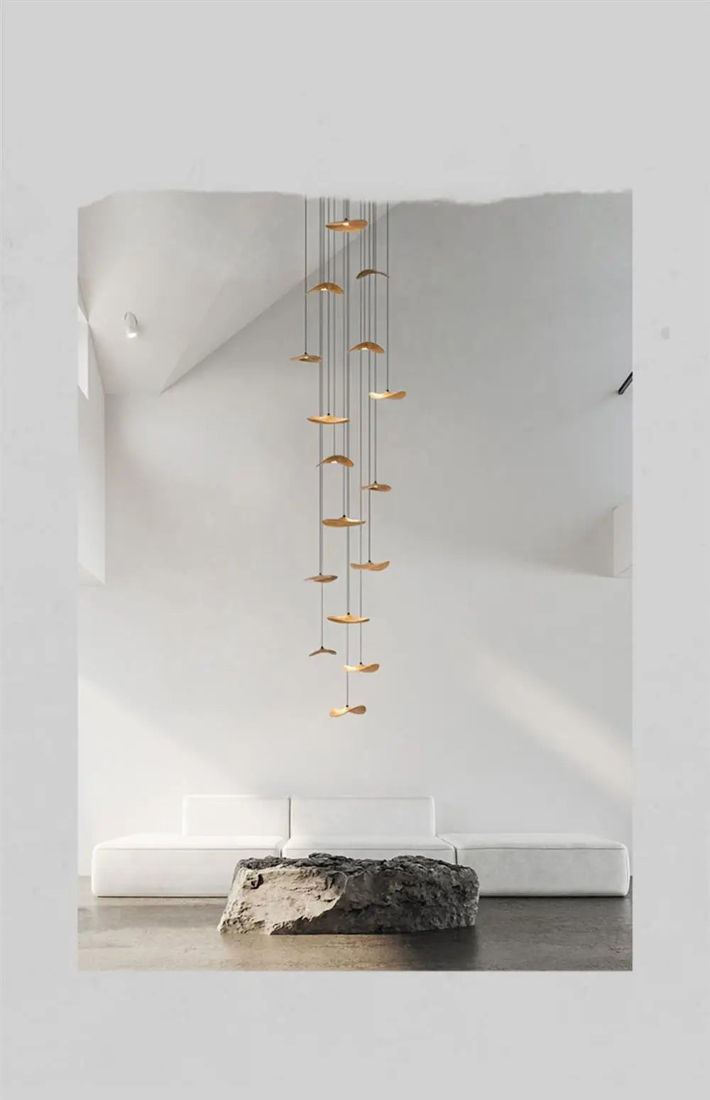 Designer Wooden Shade Chandelier