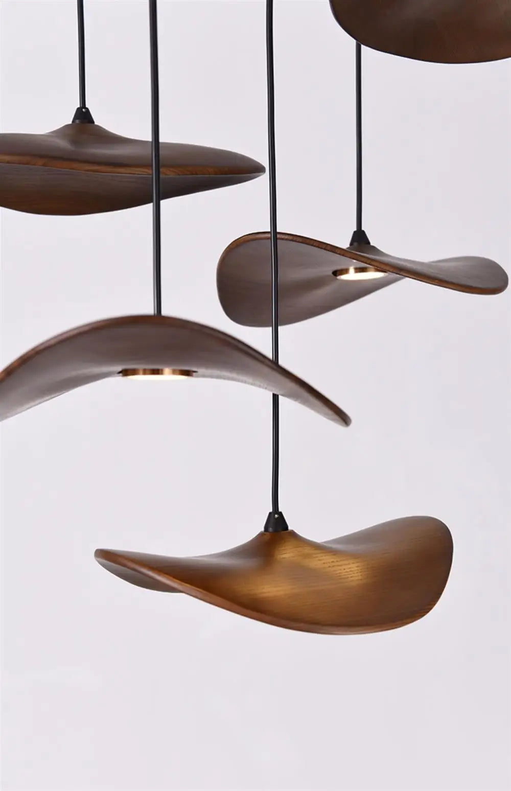 Designer Wooden Shade Chandelier