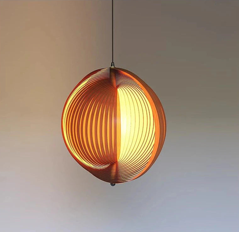 Wood Veneer Chandelier