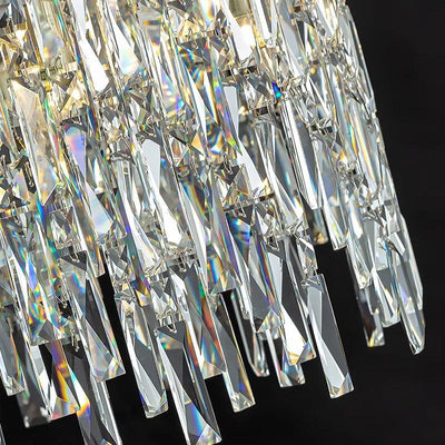 Adena Led Round Crystal Chandelier - Creating Coziness