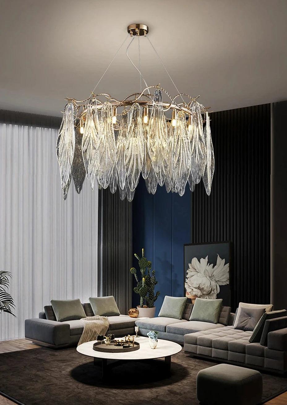 Afralia Led Glass Chandelier - Creating Coziness