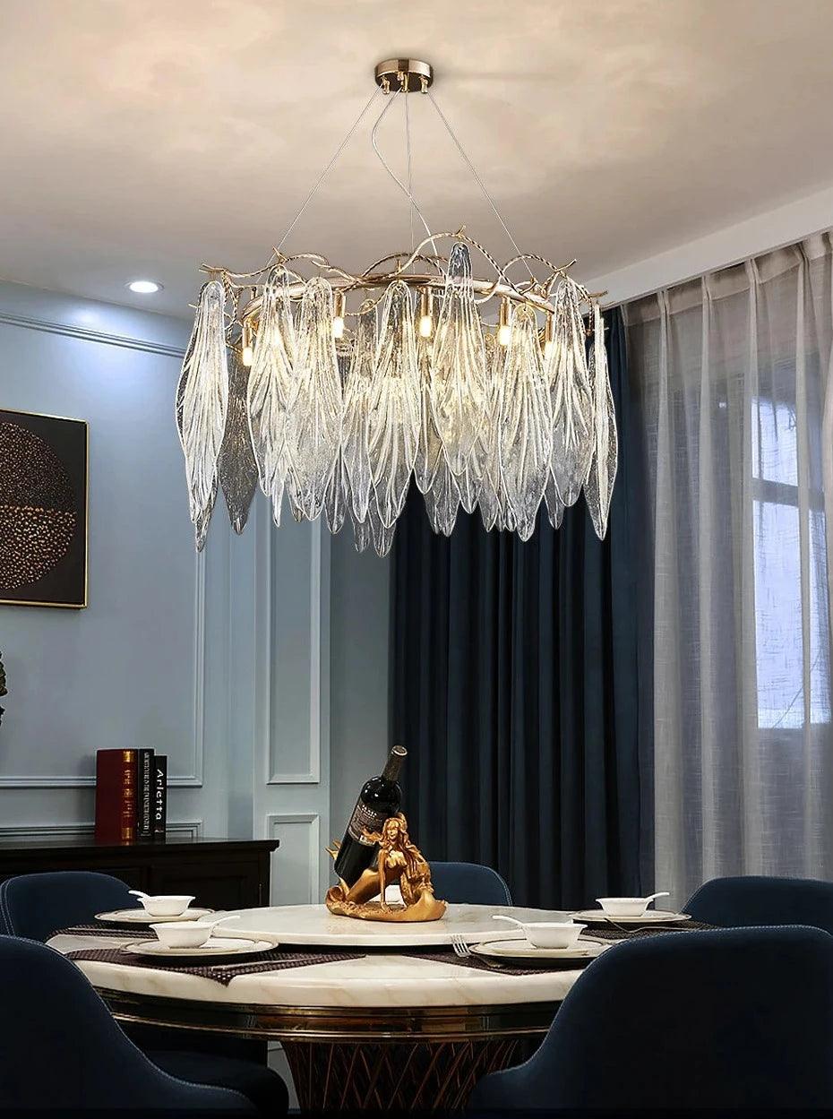 Afralia Led Glass Chandelier - Creating Coziness