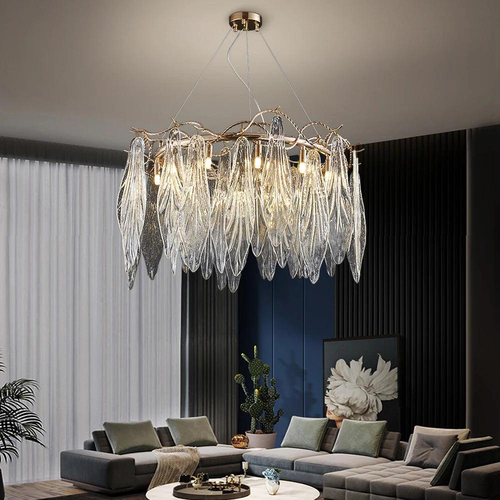 Afralia Led Glass Chandelier - Creating Coziness