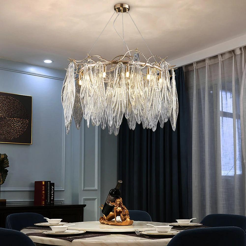 Afralia Led Glass Chandelier - Creating Coziness