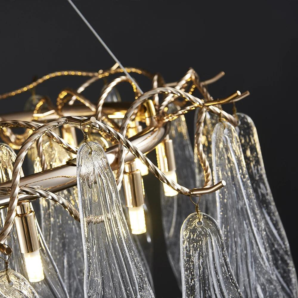 Afralia Led Glass Chandelier - Creating Coziness