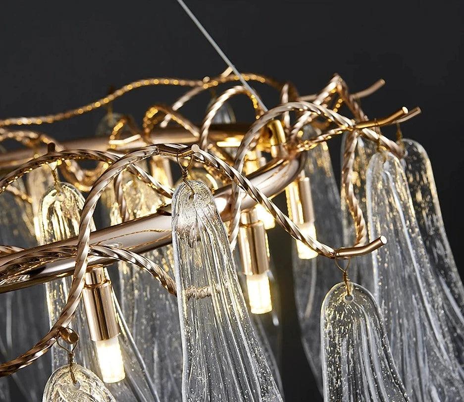 Afralia Led Glass Chandelier - Creating Coziness