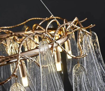 Afralia Led Glass Chandelier - Creating Coziness